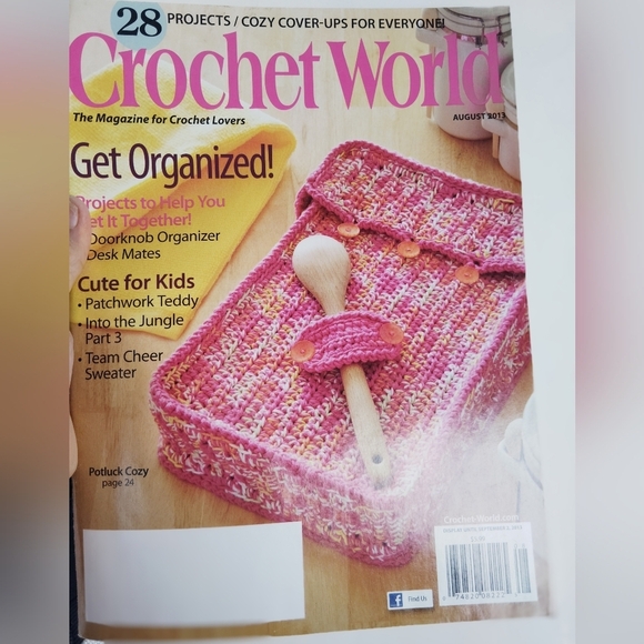 Vintage Crochet World Magazine August 2013 - Picture 1 of 8
